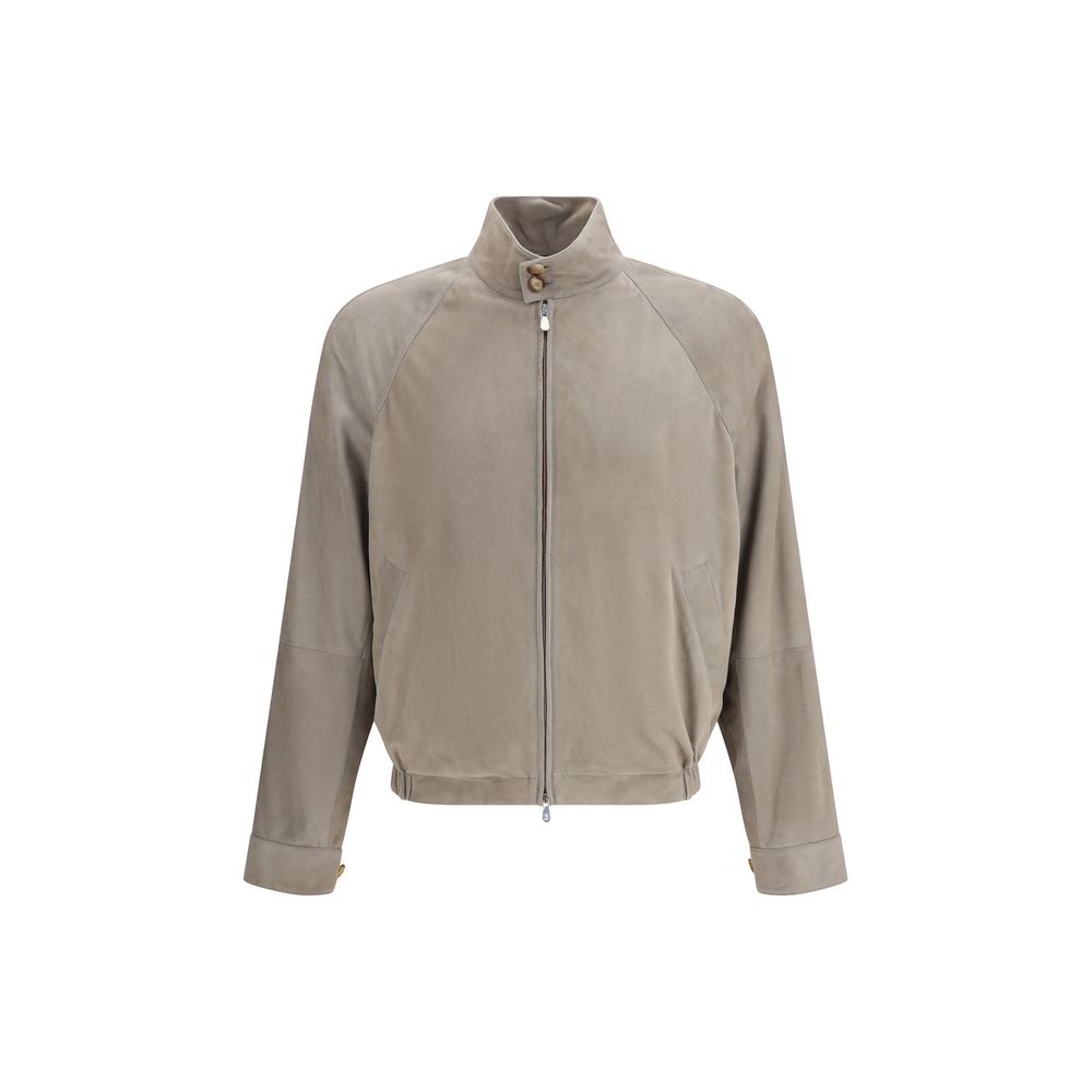 Brunello Cucinelli Bicolor Leather Jacket