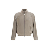 Brunello Cucinelli Bicolor Leather Jacket