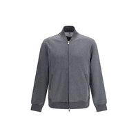 Brunello Cucinelli Gray Cotton Sweatshirt