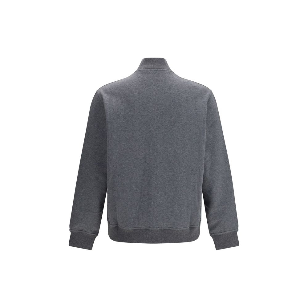 Brunello Cucinelli Gray Cotton Sweatshirt