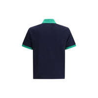 Versace Blue Cotton Polo Shirt