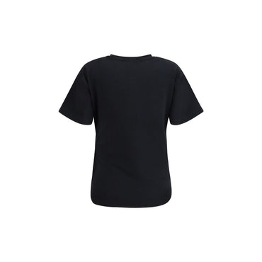 PINKO Black Cotton T-Shirt