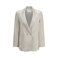 Forte_Forte Silver Cotton Blazer