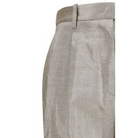 Forte_Forte Silver Polyester Flared Pants