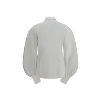 Brunello Cucinelli White Cotton Blouse