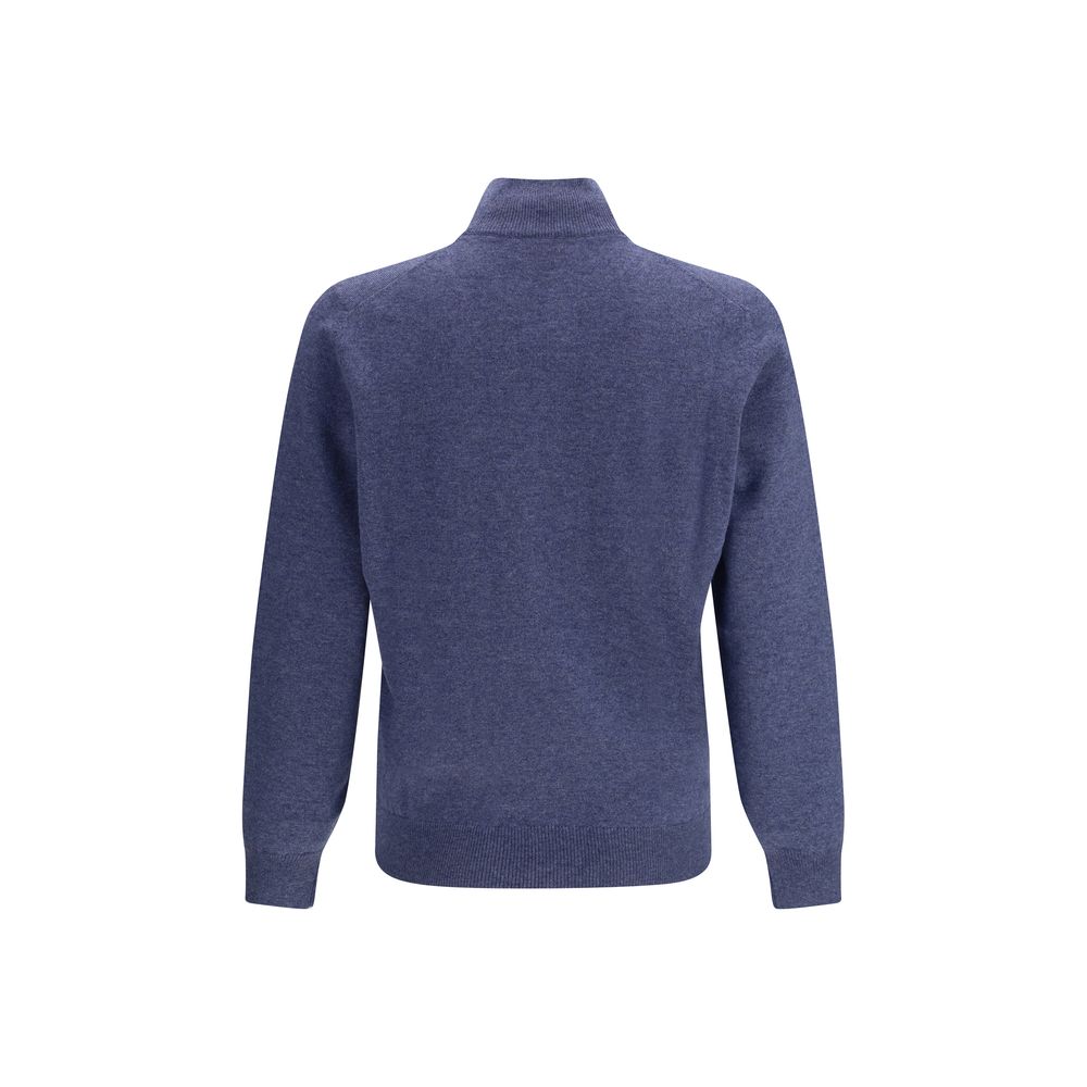 Brunello Cucinelli Blue Cashmere Sweater