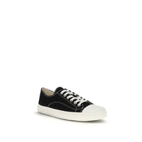 Moschino Black Cotton Low Top Sneakers