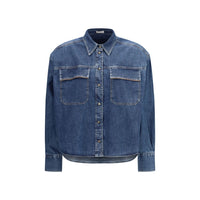Brunello Cucinelli Blue Denim Shirt