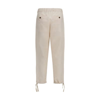 Brunello Cucinelli Beige Linen Casual Pants