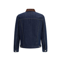 Brunello Cucinelli Blue Cotton Denim Jacket