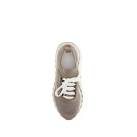 Brunello Cucinelli Beige Cotton Chunky Sneakers