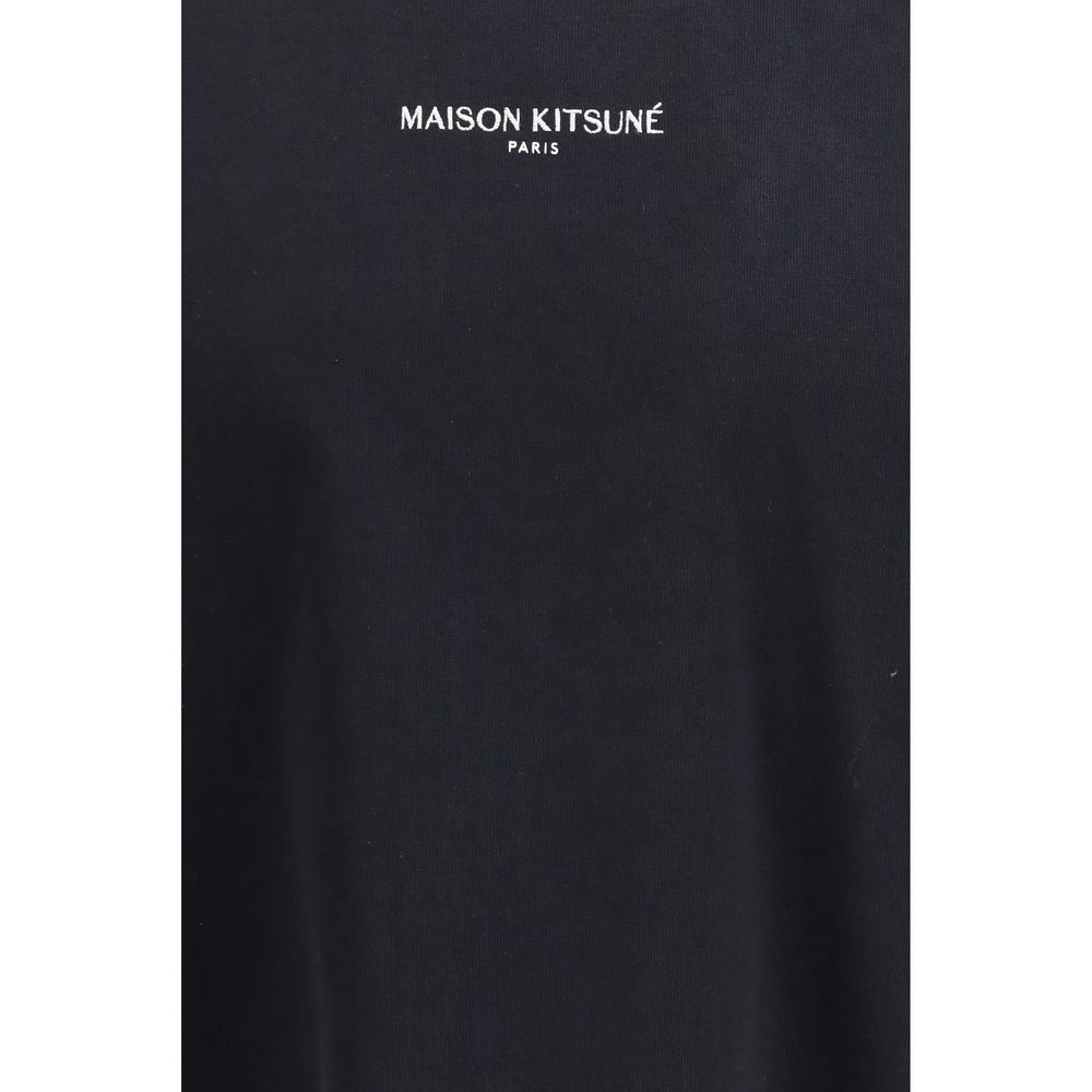 Maison Kitsuné Black Cotton T-Shirt