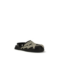 Rick Owens Black Calf Leather Bos Taurus Mules