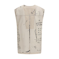 Rick Owens Beige Viscose Pattern Shirt