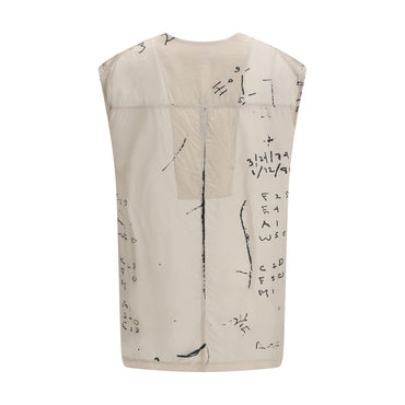 Rick Owens Beige Viscose Pattern Shirt