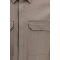 Rick Owens Brown Denim Shirt