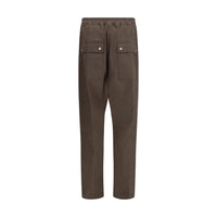 Rick Owens Brown Cotton Cargo Pants