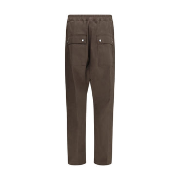 Rick Owens Brown Cotton Cargo Pants