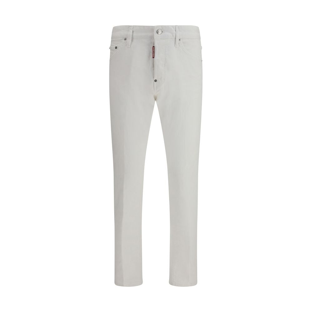 Dsquared² White Cotton Jeans Denim