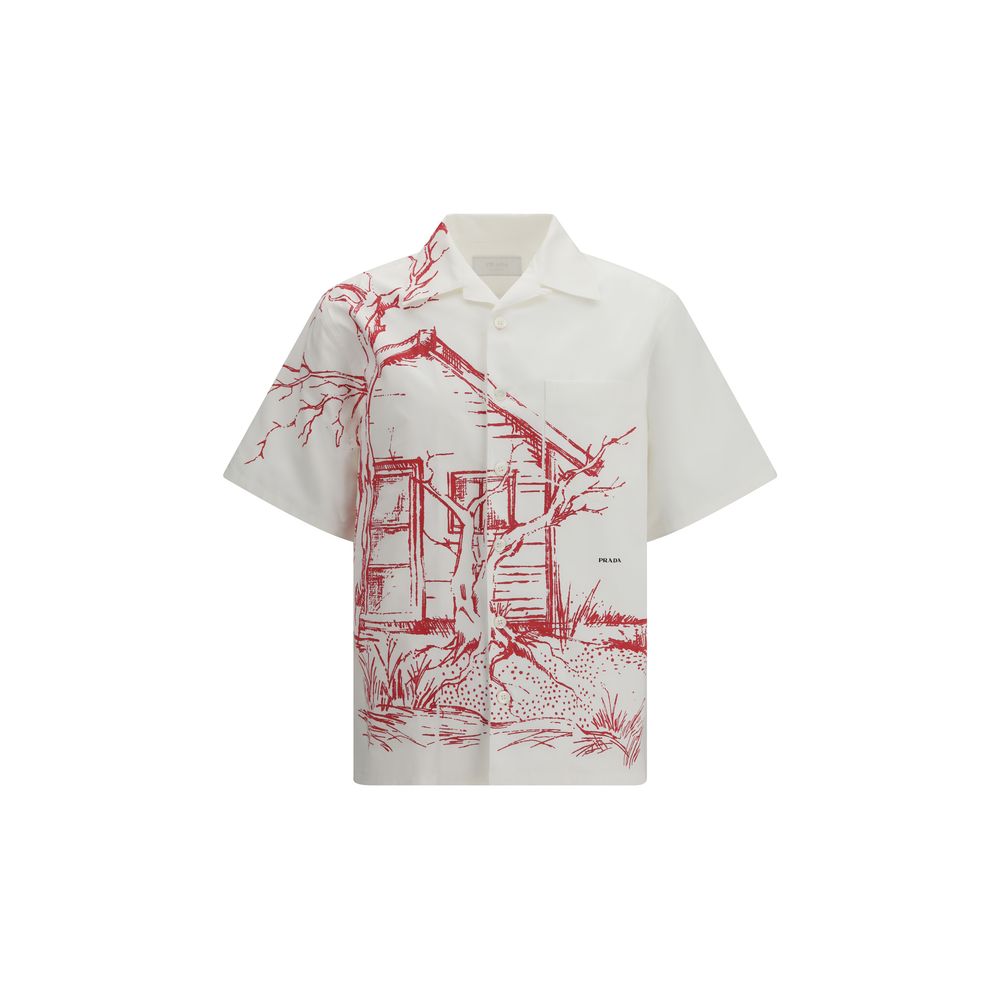 Prada White Cotton Shirt