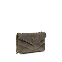 Saint Laurent Gray Lamb Ovis Aries Aries Shoulder Bag