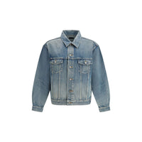 Saint Laurent Blue Cotton Denim Jacket
