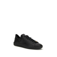 Valentino Garavani Black Calf Leather Bos Taurus Sneakers