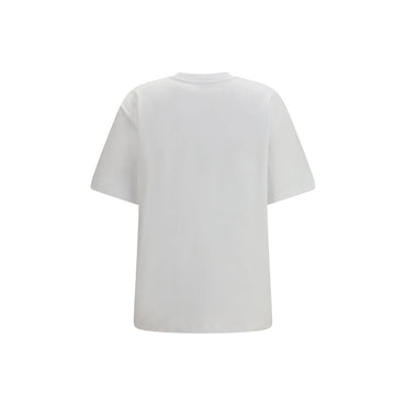 Ganni White Cotton T-Shirt