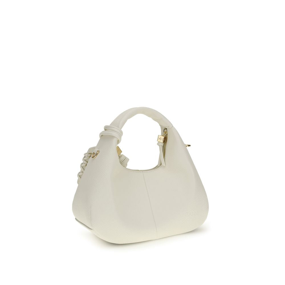 Ganni White Recycled Polyester Shoulder Bag