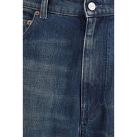 MM6 Blue Cotton Relaxed Fit Jeans