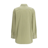 Saint Laurent Bicolor Cotton Pattern Shirt