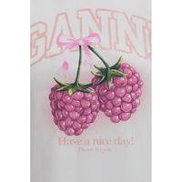 Ganni White Cotton T-Shirt