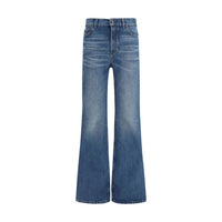 Chloé Blue Cotton Flared Jeans
