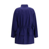 Fendi Blue Cotton Parka