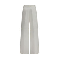 Fendi White Cotton Pants