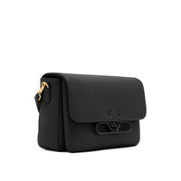 Emporio Armani Black Bovine Leather Crossbody Bag