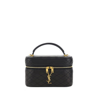 Saint Laurent Black Calf Leather Bos Taurus Shoulder Bag