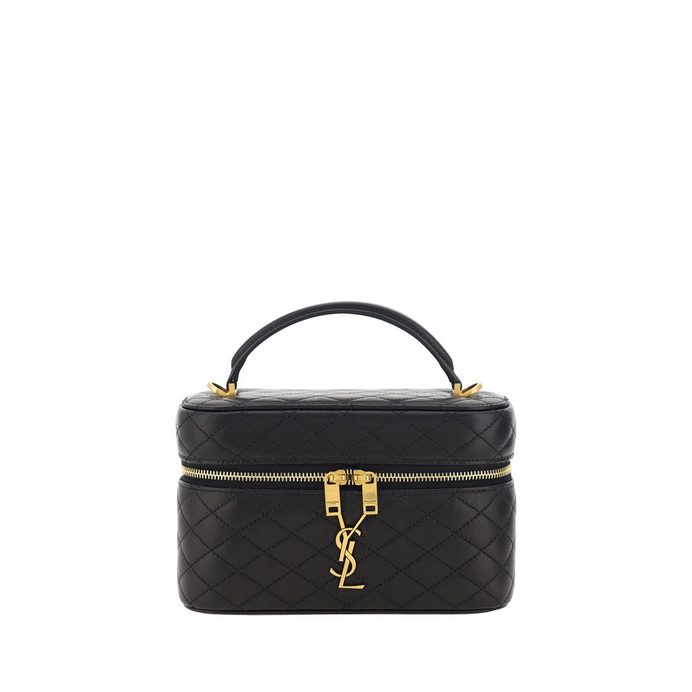 Saint Laurent Black Calf Leather Bos Taurus Shoulder Bag