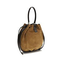 Ferragamo Brown Calf Leather Bos Taurus Shoulder Bag