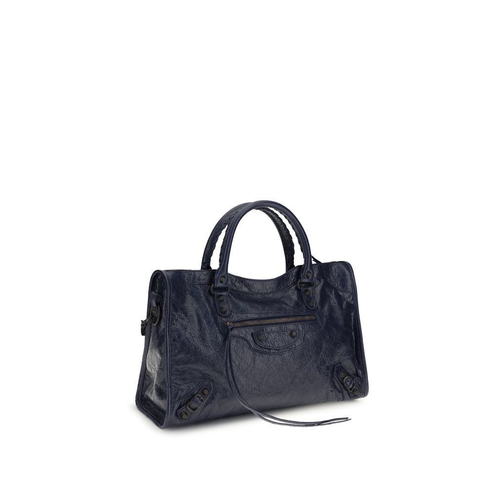 Balenciaga Black Calf Leather Bos Taurus Shoulder Bag