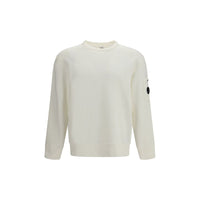 C.P. Company White Cotton Sweatshirt