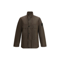 Stone Island Brown Polyester Coat