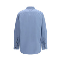 Prada Blue Cotton Dress Shirt
