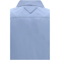 Prada Blue Cotton Dress Shirt