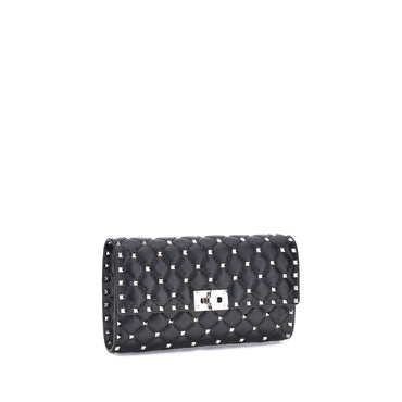 Valentino Garavani Black Lamb Ovis Aries Aries Shoulder Bag