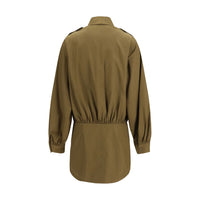 7FOR Brown Cotton Casual Dress