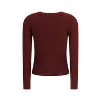 Max Mara Bordeaux Viscose Sweatshirt