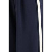 Max Mara Blue Cotton Casual Pants