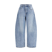 Alexander Wang Blue Cotton Relaxed Fit Jeans