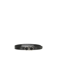 Ferragamo Black Calf Leather Bos Taurus Regular Belt